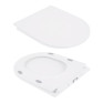 Унитаз-компакт Qtap Presto безободковый с сиденьем Soft-close (QT24221217AW)