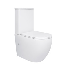 Унитаз-компакт Qtap Robin Ultra Quiet безободковый с сиденьем Soft-close (QT13226089AW)