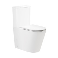 Унитаз-компакт Qtap Scorpio безободковый с сиденьем Soft-close (QT14226002W)