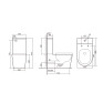 Унитаз-компакт Qtap Scorpio безободковый с сиденьем Soft-close (QT14226002W)