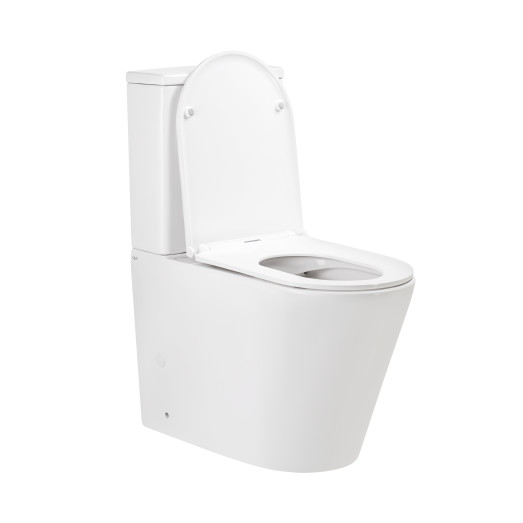 Унитаз-компакт Qtap Scorpio безободковый с сиденьем Soft-close (QT14226002W)