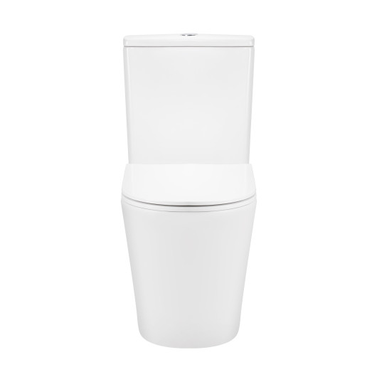 Унитаз-компакт Qtap Scorpio безободковый с сиденьем Soft-close (QT14226002W)