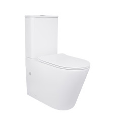 Унитаз-компакт Qtap Scorpio безободковый Ultra Quiet с сиденьем Soft-close (QT14226088AW)