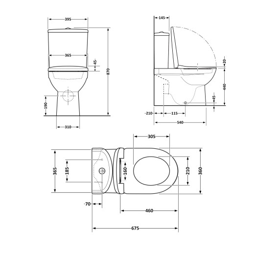 Унитаз-компакт Qtap Scorpio безободковый Ultra Quiet с сиденьем Soft-close (QT14226088AW)