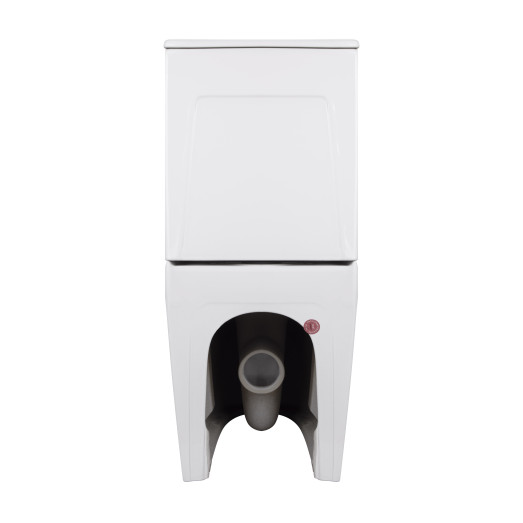 Унитаз-компакт Qtap Scorpio безободковый Ultra Quiet с сиденьем Soft-close (QT14226088AW)