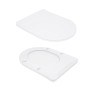 Унитаз-компакт Qtap Scorpio безободковый Ultra Quiet с сиденьем Soft-close (QT14226088AW)