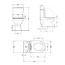 Унитаз-моноблок напольный Qtap Kolibri Ultra Quiet безободковый с сиденьем Soft-close (QT10226380W)
