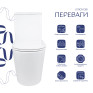 Унитаз-моноблок напольный Qtap Kolibri Ultra Quiet безободковый с сиденьем Soft-close (QT10226380W)