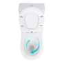 Унитаз-моноблок напольный Qtap Kolibri Ultra Quiet безободковый с сиденьем Soft-close (QT10226380W)