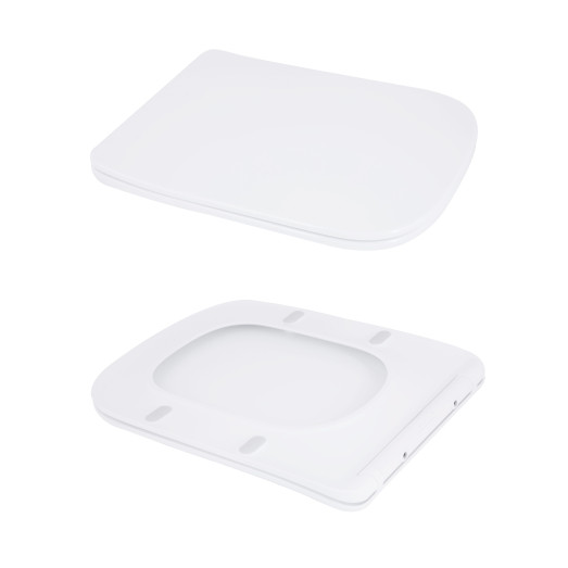 Унитаз-моноблок напольный Qtap Kolibri Ultra Quiet безободковый с сиденьем Soft-close (QT10226380W)