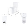 Унитаз-моноблок напольный Qtap Swan Ultra Quiet безободковый с сиденьем Soft-close (QT16226080AW)