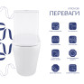 Унитаз-моноблок напольный Qtap Swan Ultra Quiet безободковый с сиденьем Soft-close (QT16226080AW)
