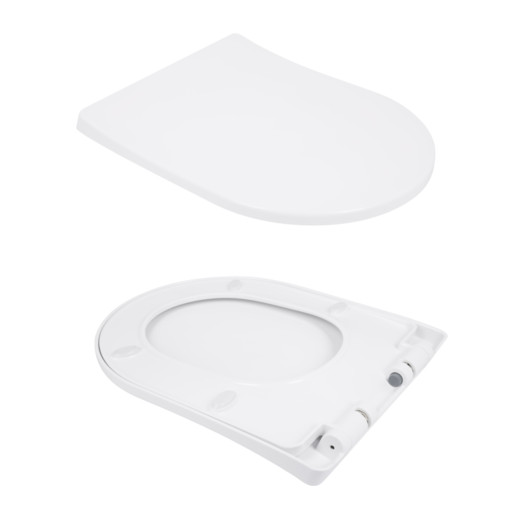 Унитаз-моноблок напольный Qtap Swan Ultra Quiet безободковый с сиденьем Soft-close (QT16226080AW)