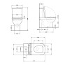 Унитаз напольный Qtap Aries Rimless безободковый с сиденьем Soft-close white (QT03228302W)
