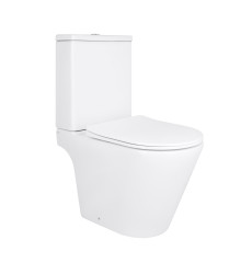 Унитаз напольный Qtap Dove Rimless безободковый с сиденьем Soft-close white (QT06228380BW)