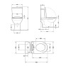 Унитаз напольный Qtap Dove Rimless безободковый с сидением Soft-close white (QT06228380BW)