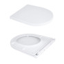 Унитаз напольный Qtap Dove Rimless безободковый с сидением Soft-close white (QT06228380BW)