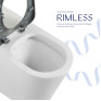 Унитаз напольный Qtap Freedom инклюзивный безбачковый Rimless безободковый (QT22223368W)