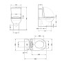 Унитаз напольный Qtap Grand Ultra Quiet безободковый с сиденьем Soft-close white (QT26228301W)