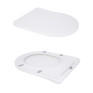 Унитаз напольный Qtap Grand Ultra Quiet безободковый с сиденьем Soft-close white (QT26228301W)