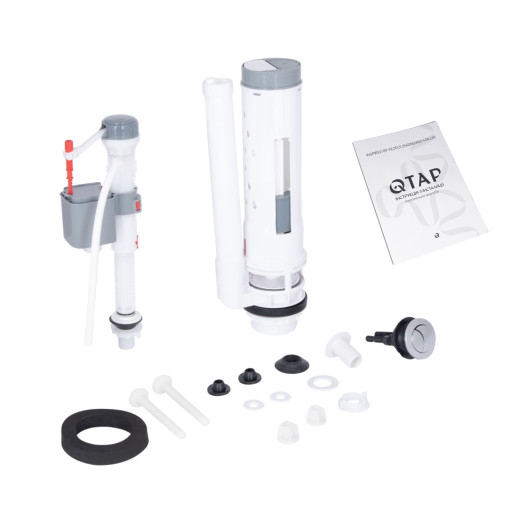 Унитаз напольный Qtap Grand Ultra Quiet безободковый с сиденьем Soft-close white (QT26228301W)
