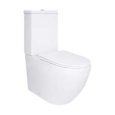 Унитаз напольный Qtap Jay Eco Ultra Quiet с сиденьем Soft-close White (QTJAY27W48749)