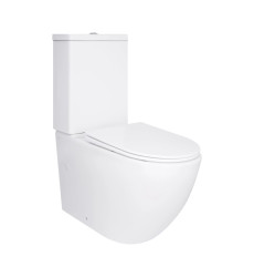 Унитаз напольный Qtap Jay Eco Ultra Quiet с сиденьем Soft-close White (QTJAY27W48749)