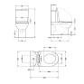 Унитаз напольный Qtap Jay Eco Ultra Quiet с сиденьем Soft-close White (QTJAY27W48749)