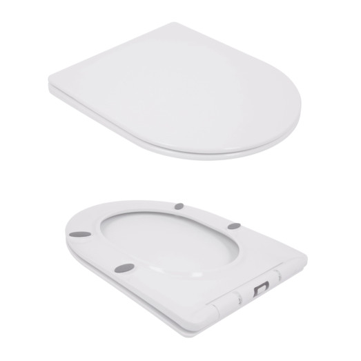 Унитаз напольный Qtap Jay Eco Ultra Quiet с сиденьем Soft-close White (QTJAY27W48749)