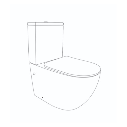 Унитаз напольный Qtap Jay Ultra Quiet с сиденьем Soft-close (QT07222175TW)