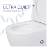 Унитаз напольный Qtap Jay Ultra Quiet с сиденьем Soft-close (QT07222175TW)