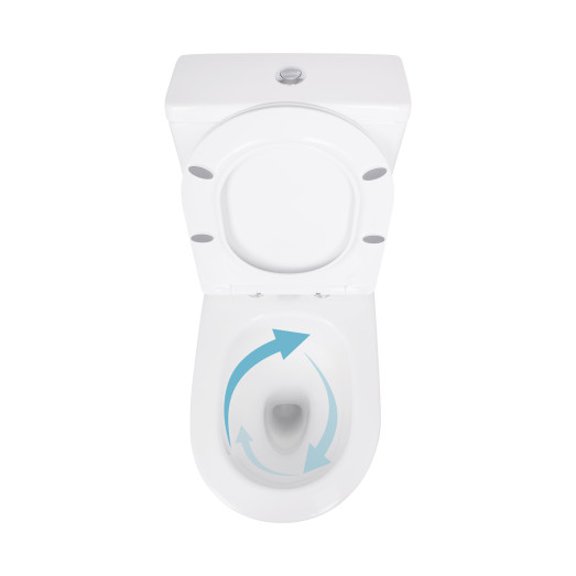 Унитаз напольный Qtap Jay Ultra Quiet с сиденьем Soft-close (QT07222175TW)