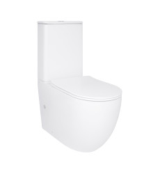 Унитаз напольный Qtap Robin New Ultra Quiet безободковый с сиденьем Soft-close white (QT13226083AW)
