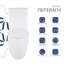 Унитаз напольный Qtap Robin New Ultra Quiet безободковый с сиденьем Soft-close white (QT13226083AW)