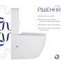 Унитаз напольный Qtap Robin New Ultra Quiet безободковый с сиденьем Soft-close white (QT13226083AW)