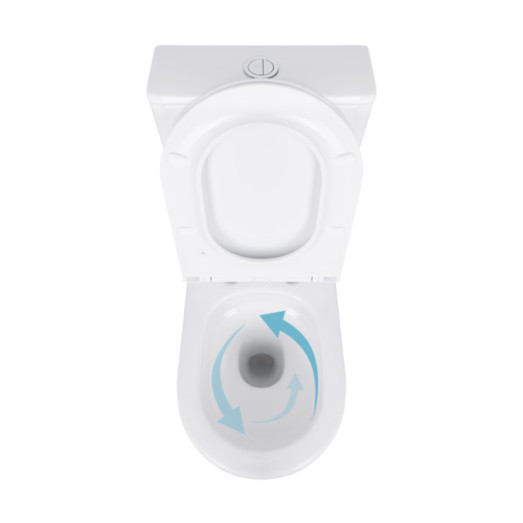 Унитаз напольный Qtap Robin New Ultra Quiet безободковый с сиденьем Soft-close white (QT13226083AW)