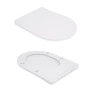Унитаз напольный Qtap Robin New Ultra Quiet безободковый с сиденьем Soft-close white (QT13226083AW)