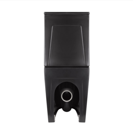 Унитаз напольный Qtap Robin Ultra Quiet безободковый с сиденьем Soft-close MATT BLACK (QT13226083AMB)