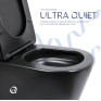 Унитаз напольный Qtap Scorpio Ultra Quiet безободковый с сиденьем Soft-close MATT BLACK (QT14226088AMB)