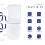Унитаз напольный Qtap Stenava Rimless безободковый с сиденьем Soft-close white (QT27228303W)