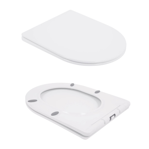Унитаз напольный Qtap Swan Eco Ultra Quiet с сидением Soft-close White (QTSWA27W48748)