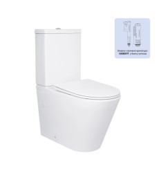 Унитаз напольный Qtap Swan Ultra Quiet с сиденьем Soft-close (QT16222182TW)