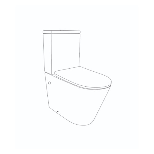 Унитаз напольный Qtap Swan Ultra Quiet с сиденьем Soft-close (QT16222182TW)