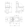 Унитаз напольный Qtap Swan Ultra Quiet с сиденьем Soft-close (QT16222182TW)