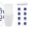 Унитаз напольный Qtap Swan Ultra Quiet с сиденьем Soft-close (QT16222182TW)
