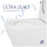 Унитаз напольный Qtap Swan Ultra Quiet с сиденьем Soft-close (QT16222182TW)
