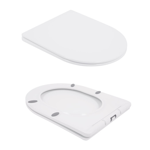 Унитаз напольный Qtap Swan Ultra Quiet с сиденьем Soft-close (QT16222182TW)
