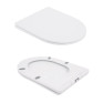 Унитаз напольный Qtap Swan Ultra Quiet с сиденьем Soft-close (QT16222182TW)