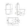 Унитаз напольный Qtap Tern Ultra Quiet безободковый с сиденьем Soft-Close White (QT17226003AW)