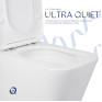 Унитаз напольный Qtap Tern Ultra Quiet безободковый с сиденьем Soft-Close White (QT17226003AW)